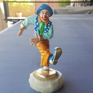 Ron Lee "A Leg Up" Dancing Clown - Vintage 2001